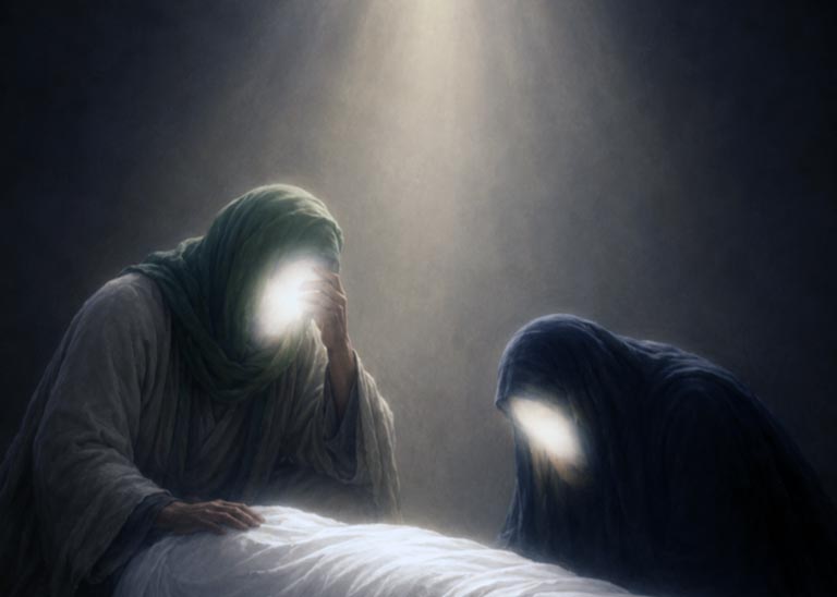 Últimos momentos de la vida del Profeta y su testamento a Amir al-Mu'minin