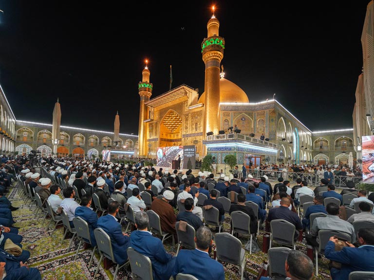 Ceremonia conmemorativa del milenio de la Hawza de Nayaf en el Sagrado Santuario Alawi
